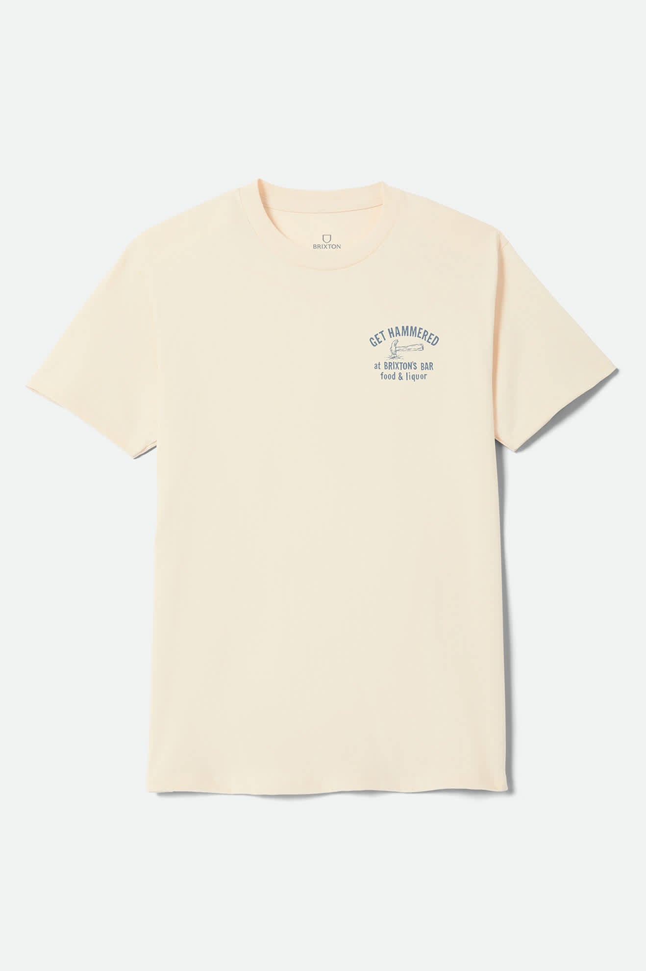 Men's Hammered Standard T-Shirt in the color Cream - Front Product View
