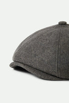 Unisex Brood Flannel Snap Cap in the color Dark Heather Grey/Washed Navy - Additional Laydown image