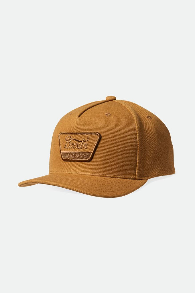 Brixton Linwood C Netplus MP Snapback - Golden Brown