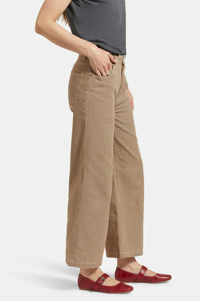 Brixton Margo Cropped 5-Pocket Pant - Whitecap/Pine Houndstooth