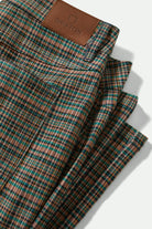 Women's Margo Cropped 5-Pocket Pant in the color Multi Stripe/Plaid - Additional Laydown image