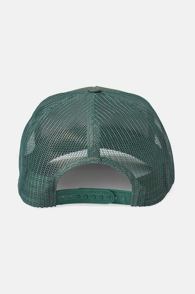 Brixton Alpha Block Netplus Trucker Hat - Agave Green/Agave Green