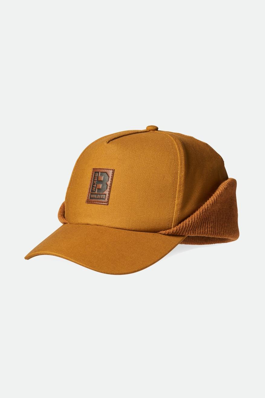 Builders Ear Flap Cap - Golden Brown