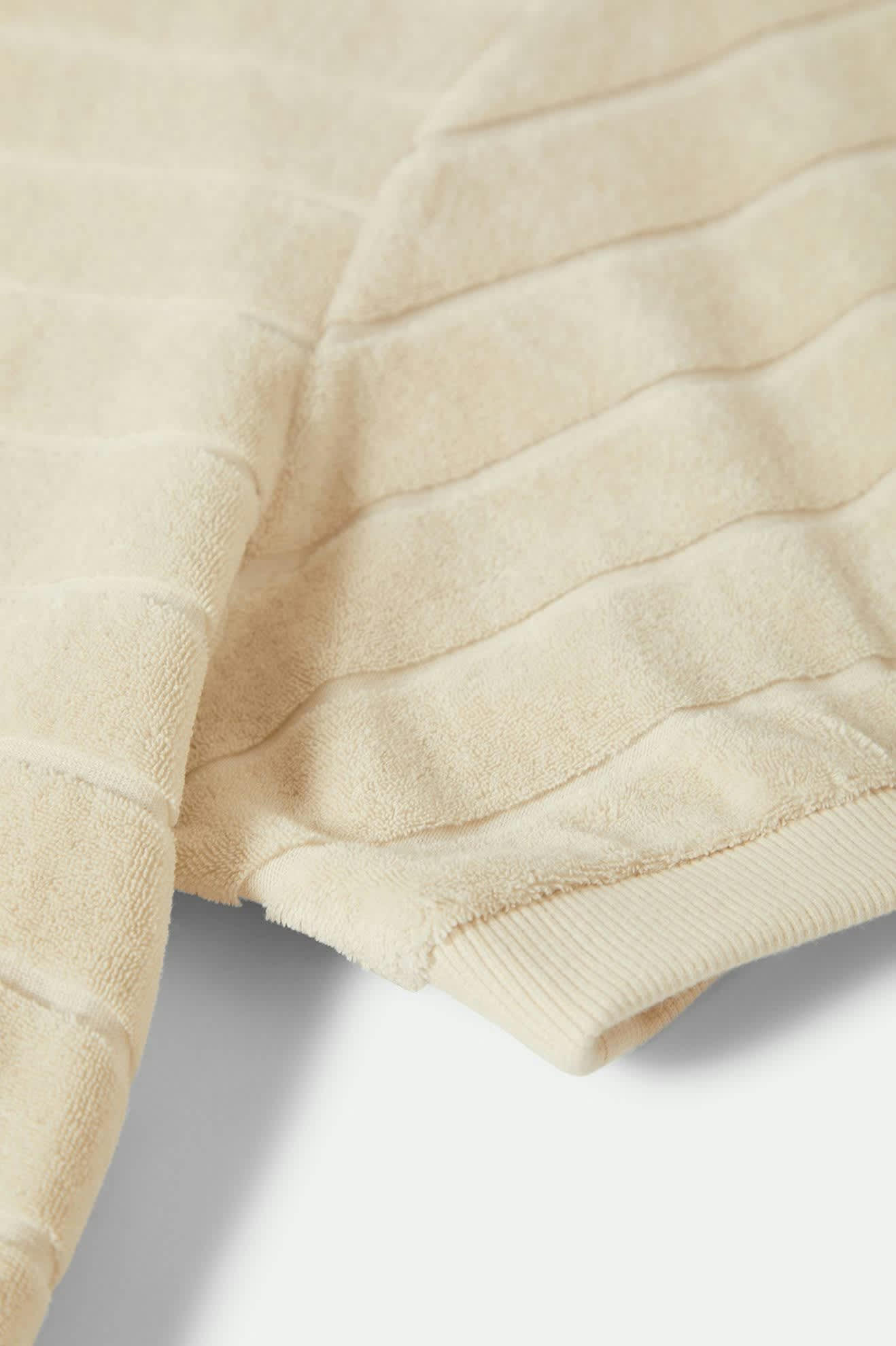 Men's Weekend Terry Cloth S/S Polo in the color Whitecap - Additional Laydown image