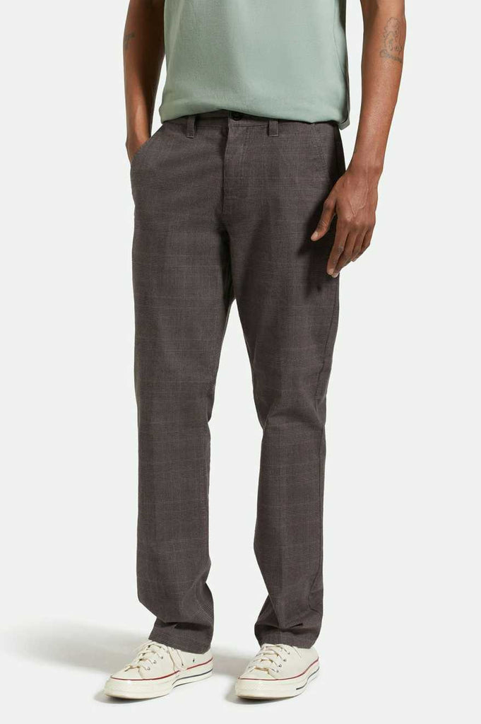 Brixton Choice Chino Regular Pant - Black Houndstooth