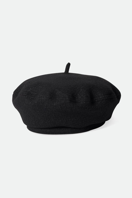 Audrey II Beret - Black Boucle