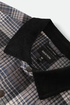 Men's Bowery Builders Ranch Performance Flannel in the color Black/Navy - Additional Laydown image