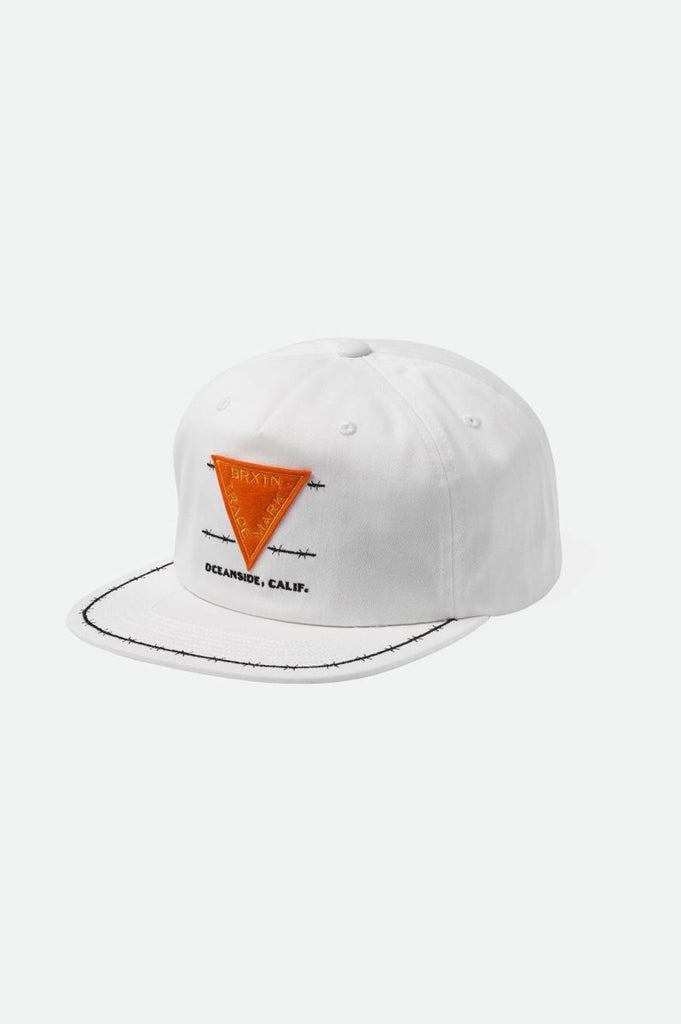 Brixton Barbed Wire MP Snapback - White