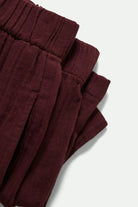 Women's Wandering Short in the color Port - Additional Laydown image