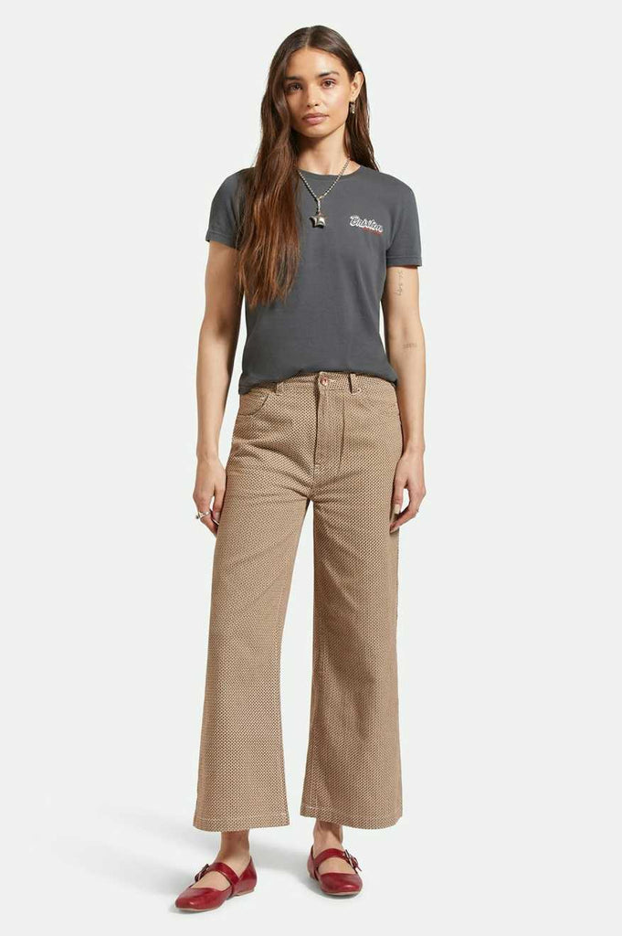 Brixton Margo Cropped 5-Pocket Pant - Whitecap/Pine Houndstooth