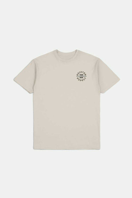 Oath V S/S Standard T-Shirt - Cream/Tobacco Brown/Navy