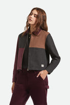 Women's Mechanic Women's Garage Jacket in the color Port/Black/Pinecone Brown - Women's Side View