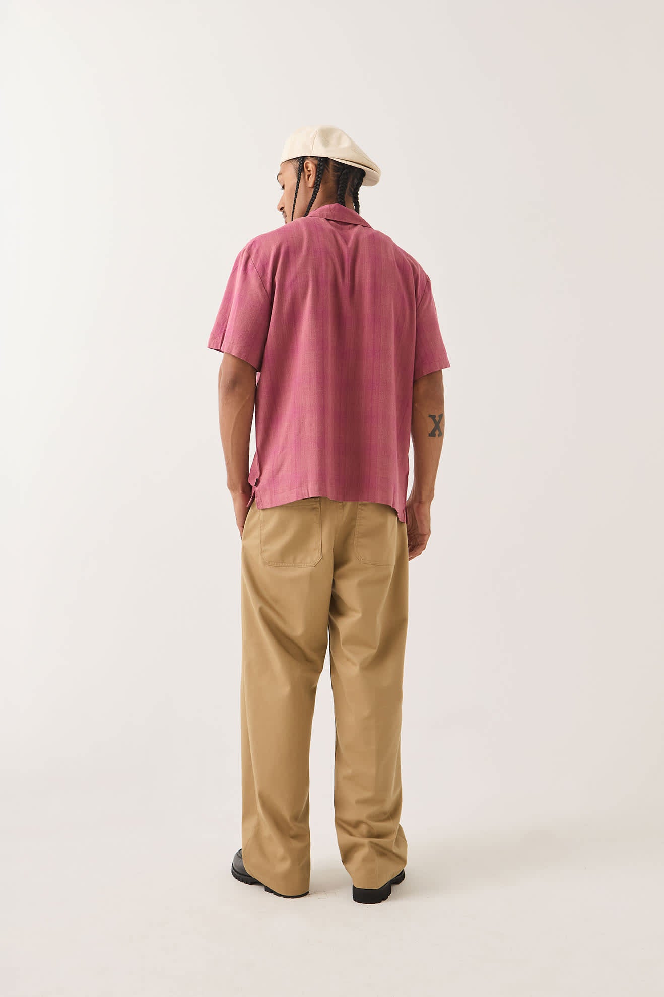 Men's Trademark Chino Pant in the color British Khaki - Men's Back View
