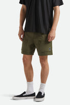 Men's Journey Utility Short in the color Dark Olive - Additional Fit image