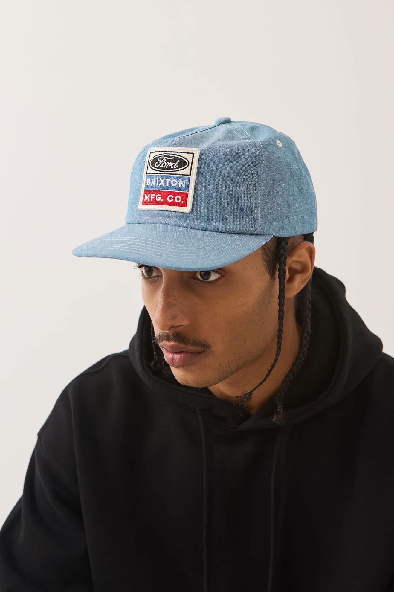 Unisex Ford Service Dept Snapback in the color Blue Chambray - Additional Fit image