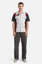 Men's Coors Light Shake Down S/S Shirt in the color Silver/Black - Men's Back View