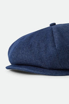 Unisex Brood Baggy Flannel Snap Cap in the color Rinse Denim - Additional Laydown image