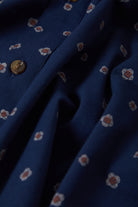 Men's Charter Print Short Sleeve Shirt in the color Midnight Blue Geo - Additional Laydown image