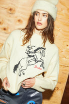 Women's Brixton Ranching Club Crew Sweater in the color Whitecap - Men's Lifestyle image