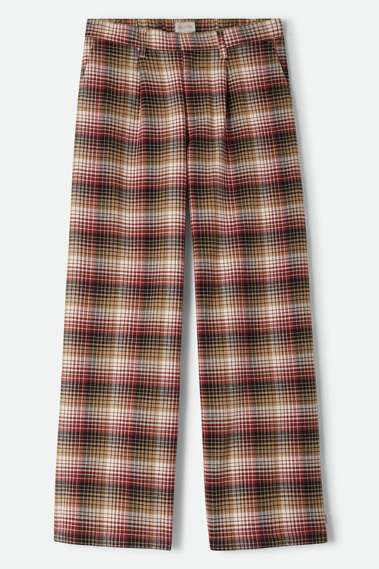 Women's Service Trouser Pant in the color Plaid Mash Up - Front Product View