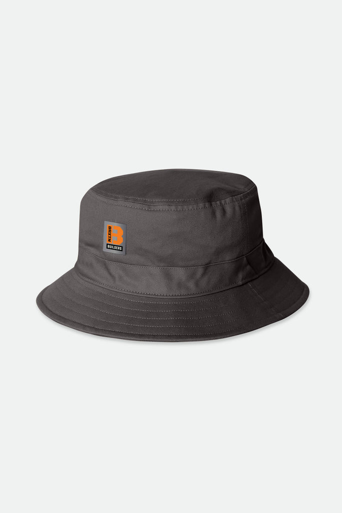 Brixton Builders Reversible Bucket Hat - Charcoal/Black