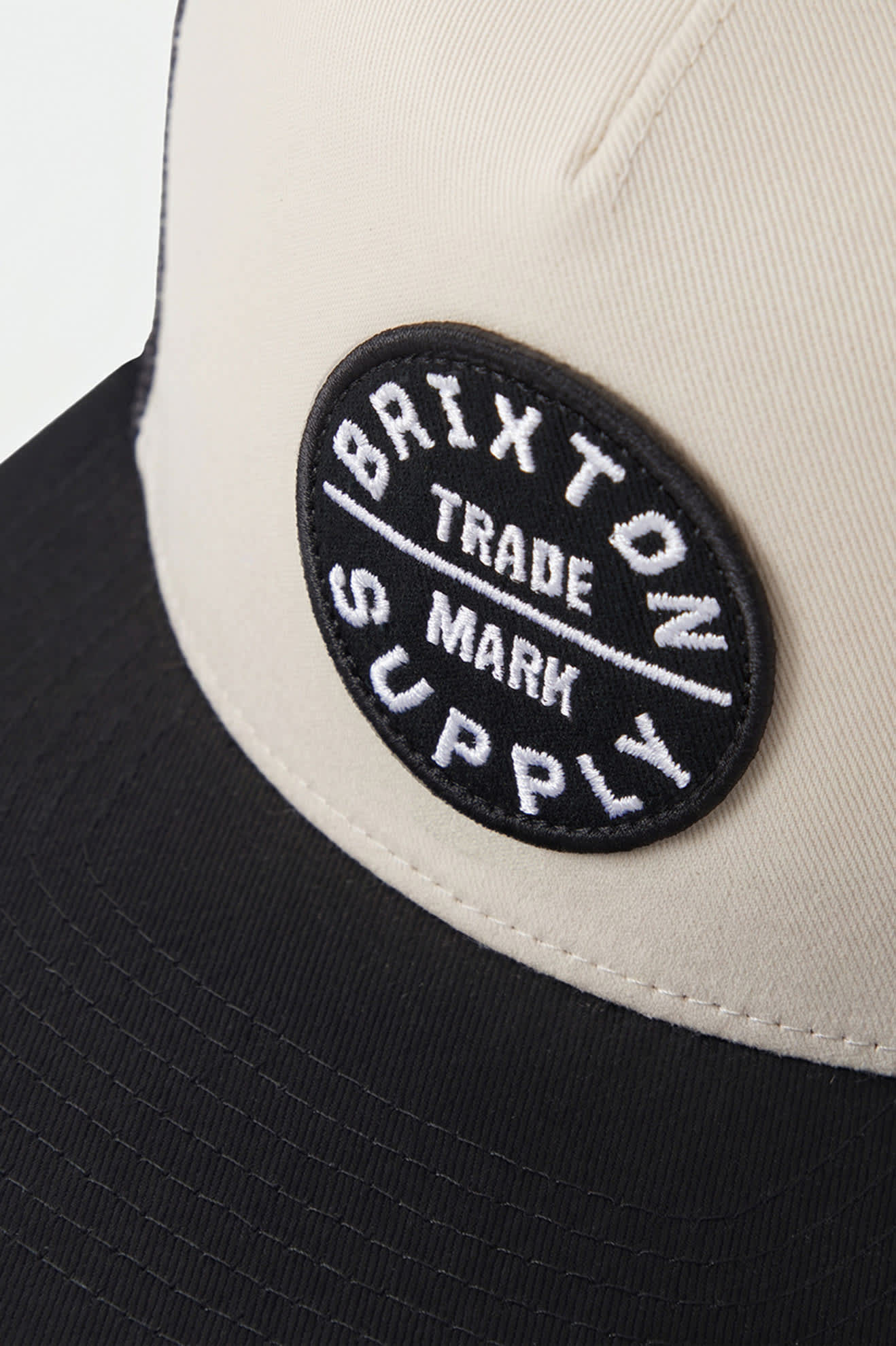 Unisex Oath Trucker Hat in the color Whitecap/Black - Additional Laydown image