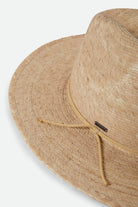 Unisex Hitch Ranch Fedora in the color Natural - Additional Laydown image