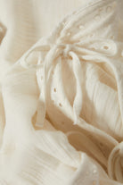 Women's Seaside Eyelet Wide Leg Pant in the color Off White Eyelet - Additional Laydown image