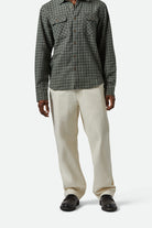 Men's Surplus Herringbone Relaxed Trouser Pant in the color Whitecap - Men's Front View