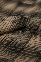 Men's Builders Bowery Stretch Water Resistant L/S Flannel in the color Black/Cinder Grey - Additional Laydown image