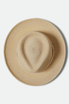 Unisex Swindle Straw Fedora in the color Natural/Natural - Additional Laydown image