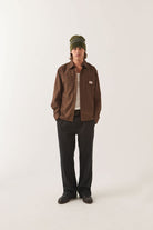 Men's Trademark Long Sleeve Shirt in the color Walnut Brown - Men's Front View
