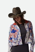 Unisex Houston II Straw Cowboy Hat in the color Black - Women's Front View