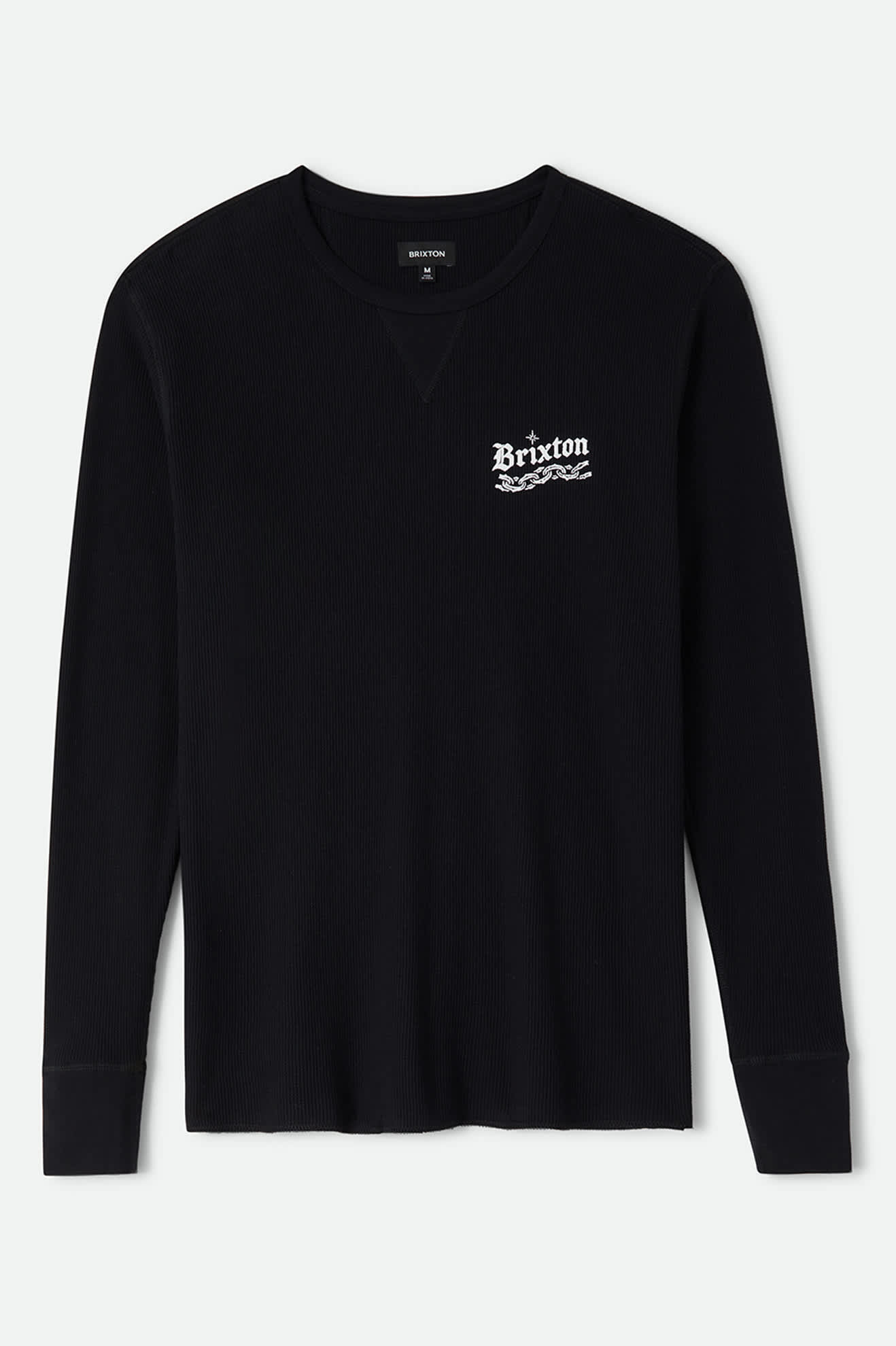 Men's Rosa Waffle Knit Top in the color Black - Front Product View