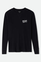 Men's Rosa Waffle Knit Top in the color Black - Front Product View