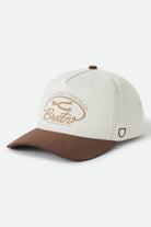 Unisex Trails Snapback in the color Off White/Walnut Brown - Front Product View