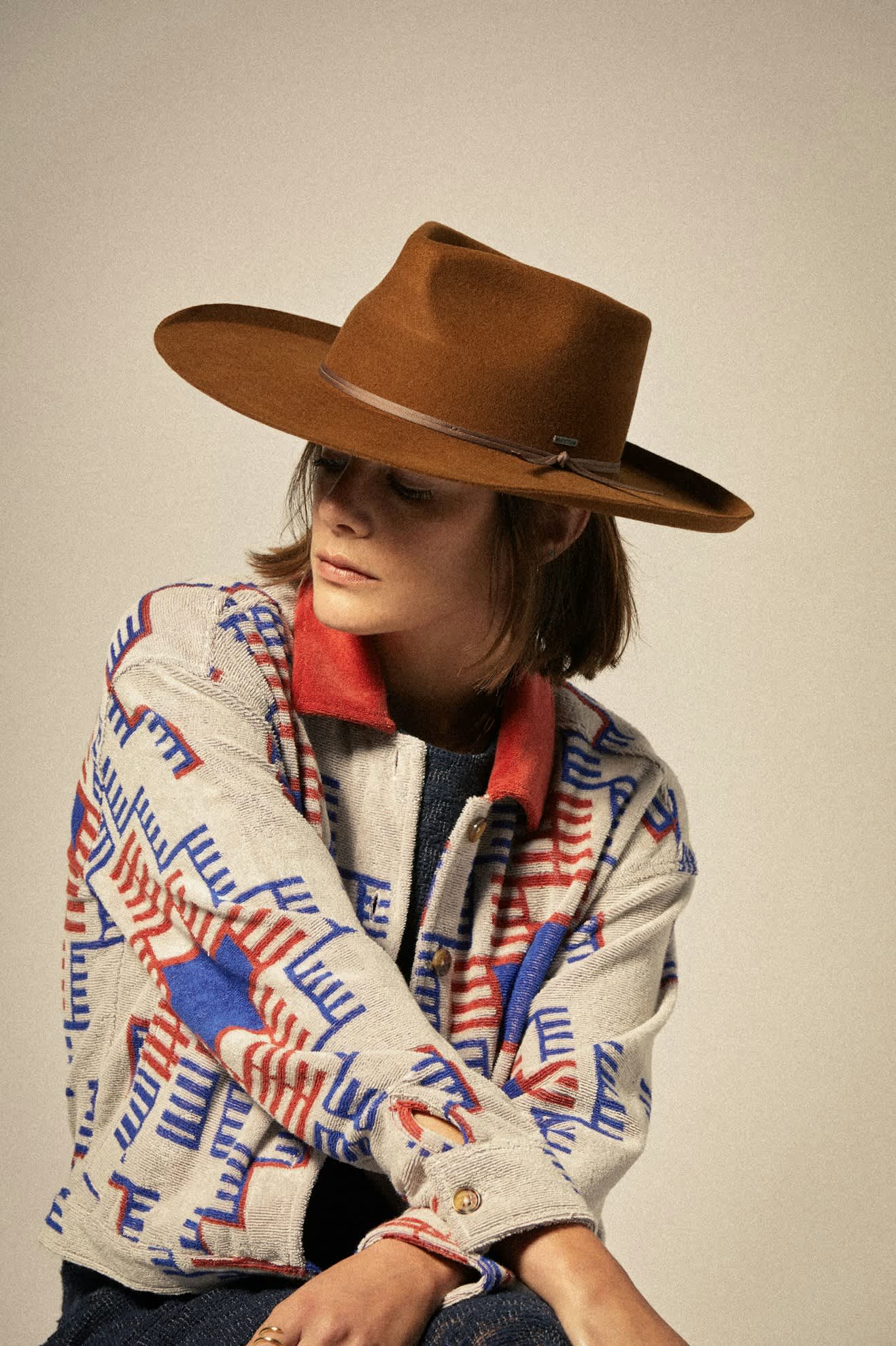 Women's Marlow Rancher Hat in the color Coffee - Women's Front View