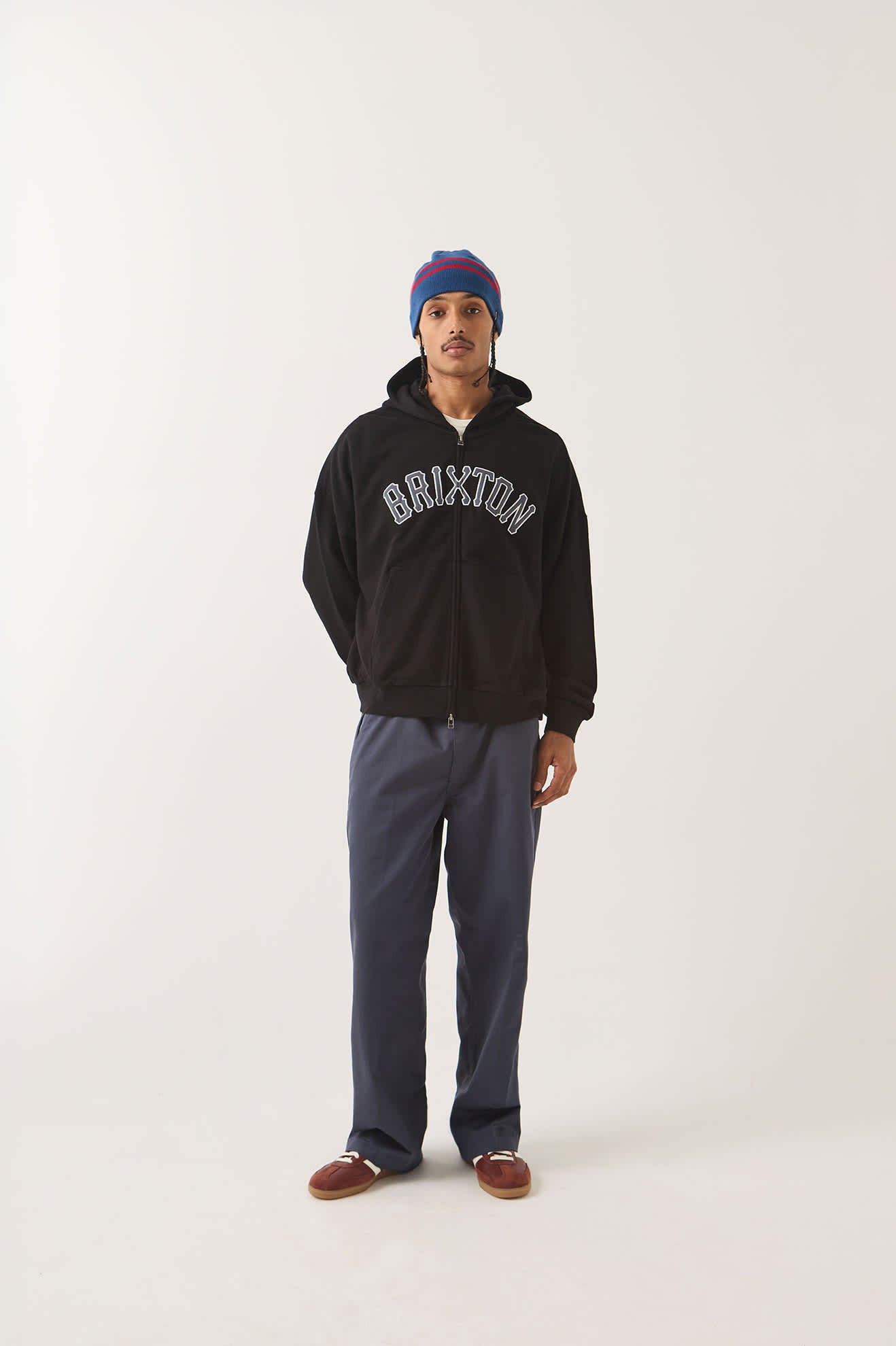 Men's Trademark Chino Pant in the color Washed Navy - Men's Front View
