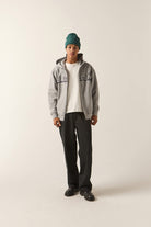 Men's Motorized Full Zip in the color Heather Grey - Additional Fit image