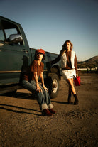 Women's Carefree Organic Garment Dye Perfect T-Shirt in the color Pinecone Brown - Additional Fit image