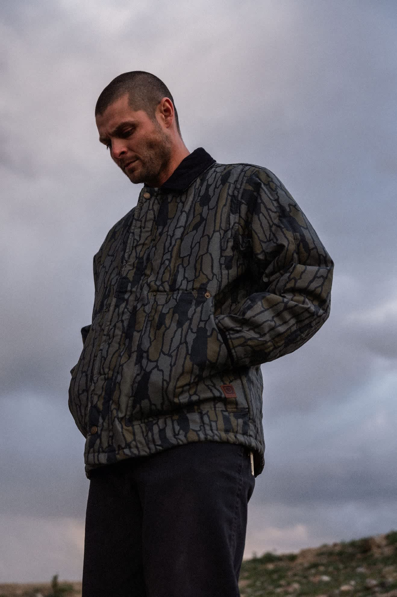 Men's Builders Ranch Jacket in the color Bark Camo - Men's Lifestyle image