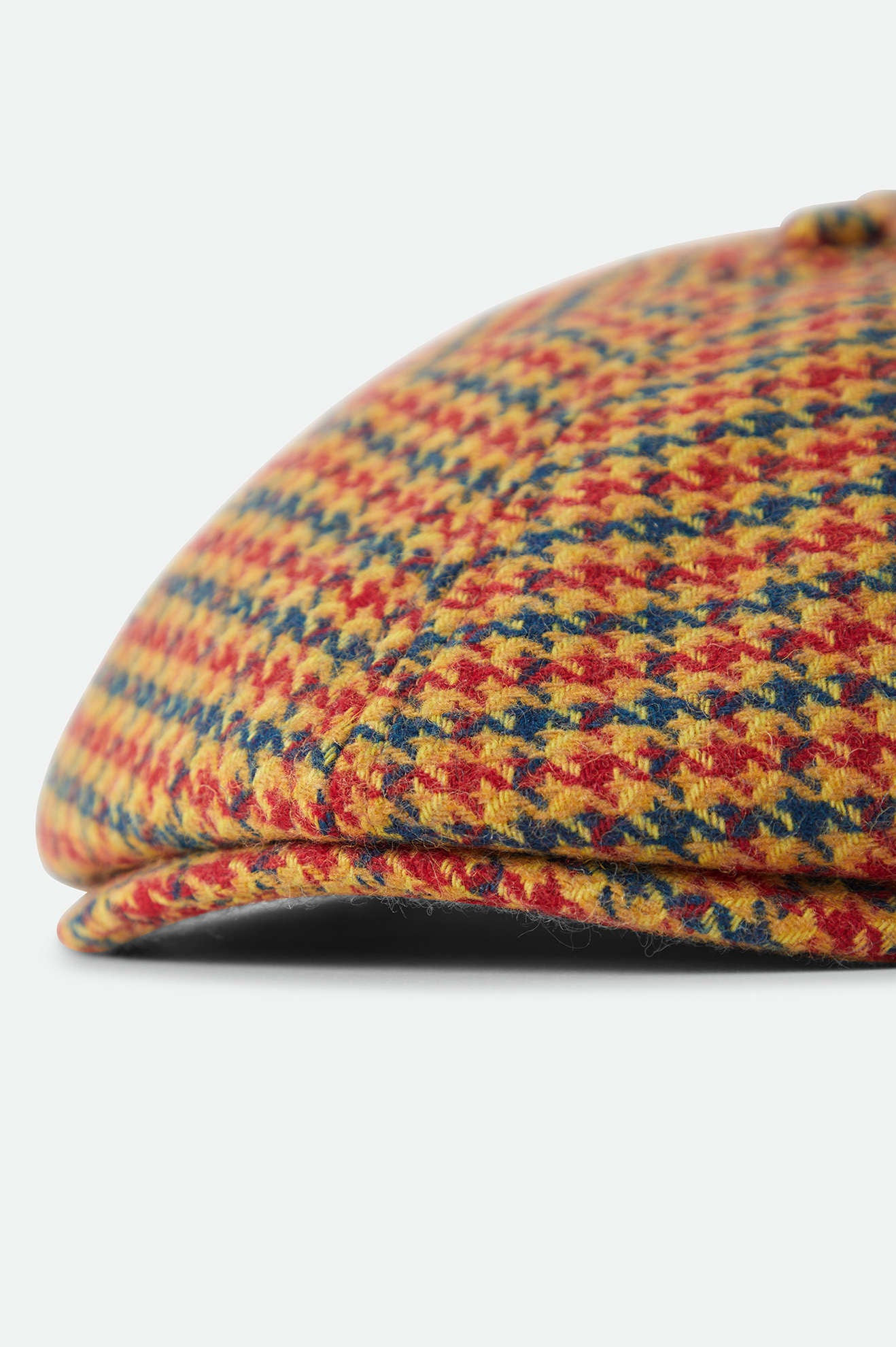 Unisex Brood Newsboy Cap in the color Taupe/Orange/Royal - Additional Laydown image