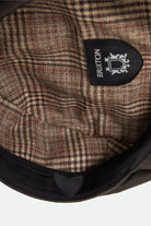 Unisex Brood Baggy Flannel Snap Cap in the color Brown Faux Leather - Additional Laydown image