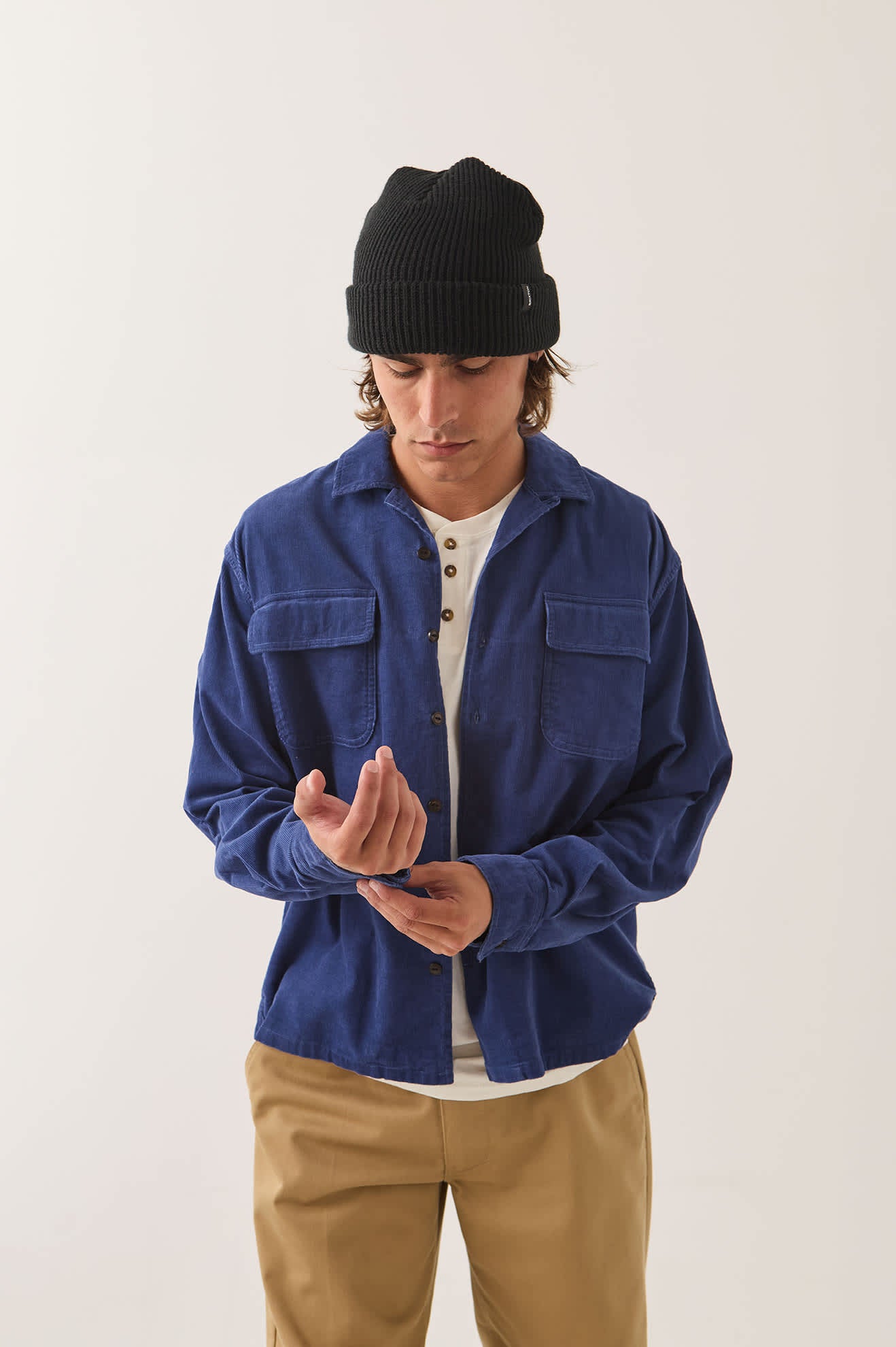Men's Century Overshirt in the color Blue/Navy Shadow - Additional Fit image