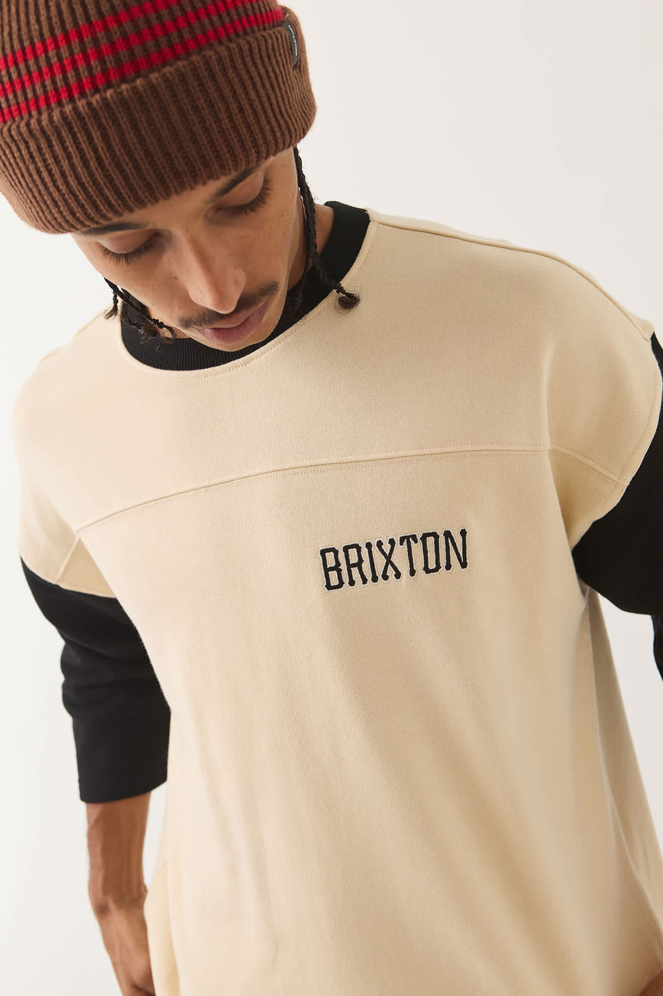 Men's Upstate Fleece in the color Whitecap/Black - Additional Fit image