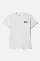 Men's Chains Short Sleeve Shirt in the color White - Front Product View