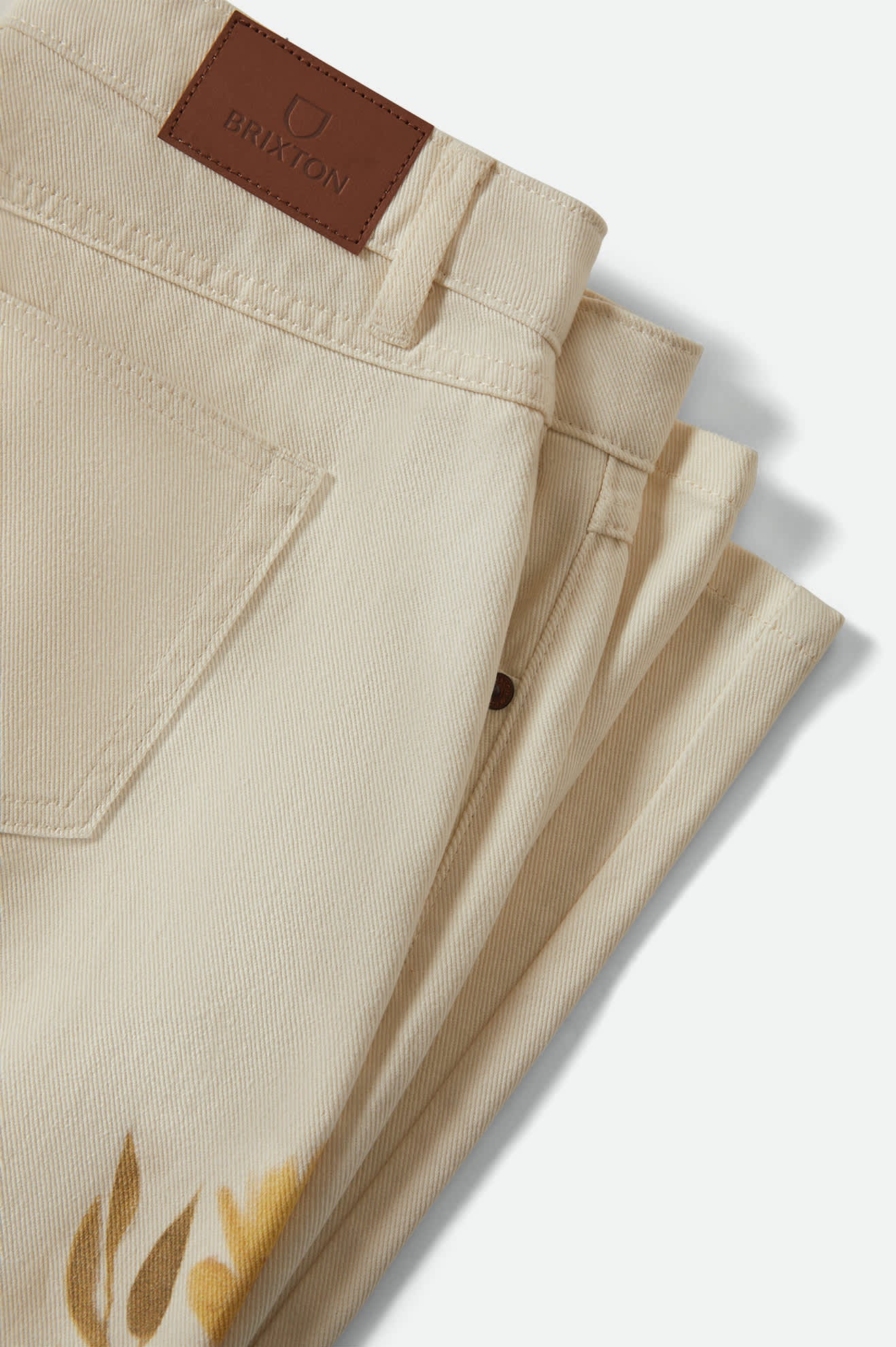 Women's The Chloe 5-Pocket Pant in the color Off White Floral Burst - Additional Laydown image