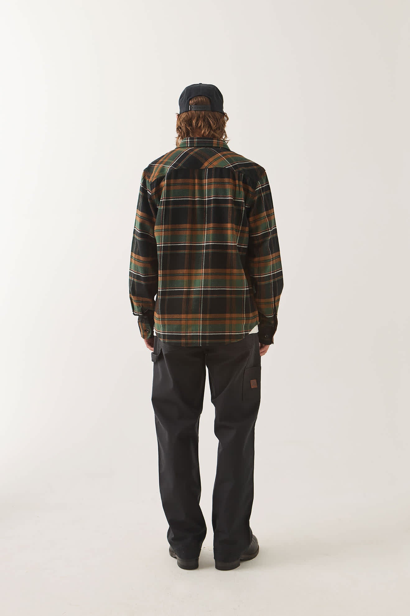 Men's Builders Carpenter Pant in the color Black - Men's Back View