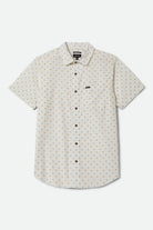 Men's Charter Print Short Sleeve Shirt in the color Off White/Multi Diamond Tile - Front Product View