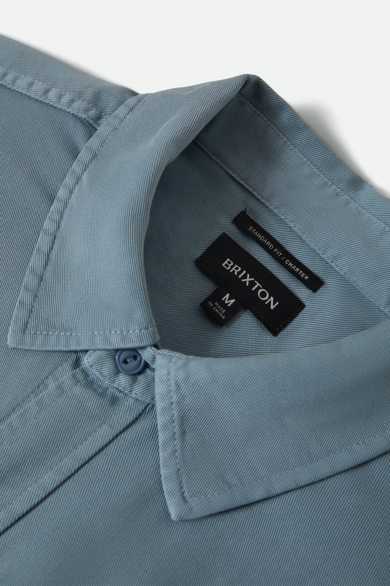 Men's Cool Comfort Wayne Long Sleeve Shirt in the color Dusty Blue - Additional Laydown image